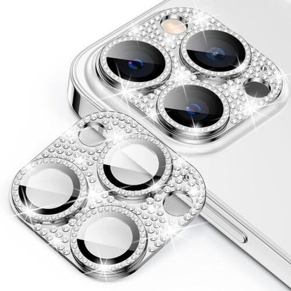 For Iphone 14 13 12 Pro Max Full Cover Metal Diamond Camera Lens Protector Case