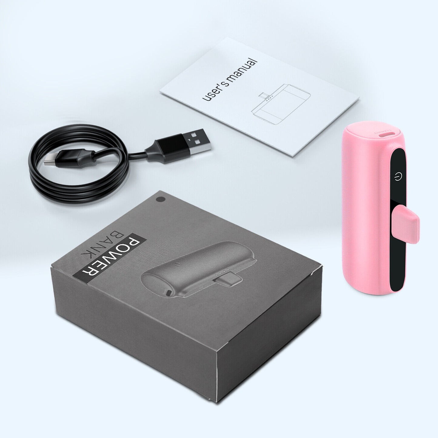 Mini Power Bank Portable Charger for Iphone or Type C Phones Instant Charging