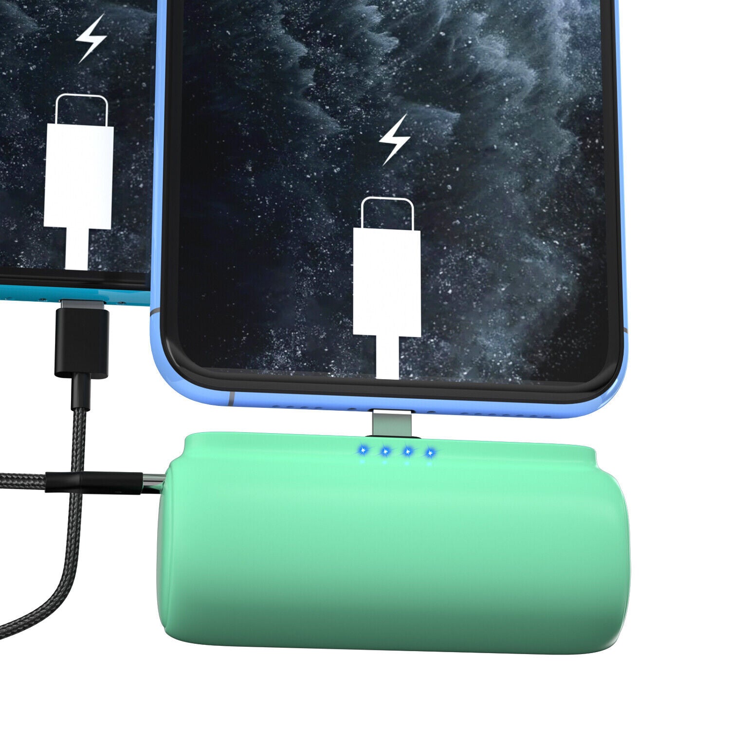 Mini Power Bank Portable Charger for Iphone or Type C Phones Instant Charging