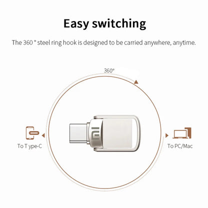 U Disk 2TB 1TB USB 3.1 Type-C Interface 256GB 128GB 512GB Mobile Phone Computer Mutual Transmission Portable USB Memory