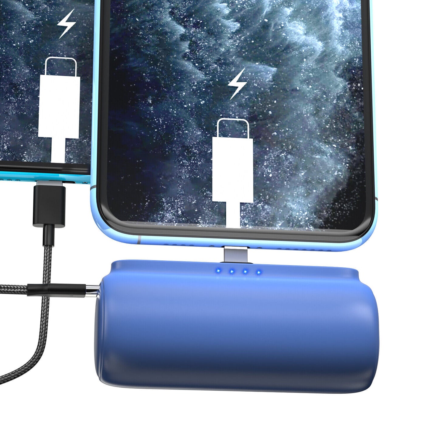 Mini Power Bank Portable Charger for Iphone or Type C Phones Instant Charging